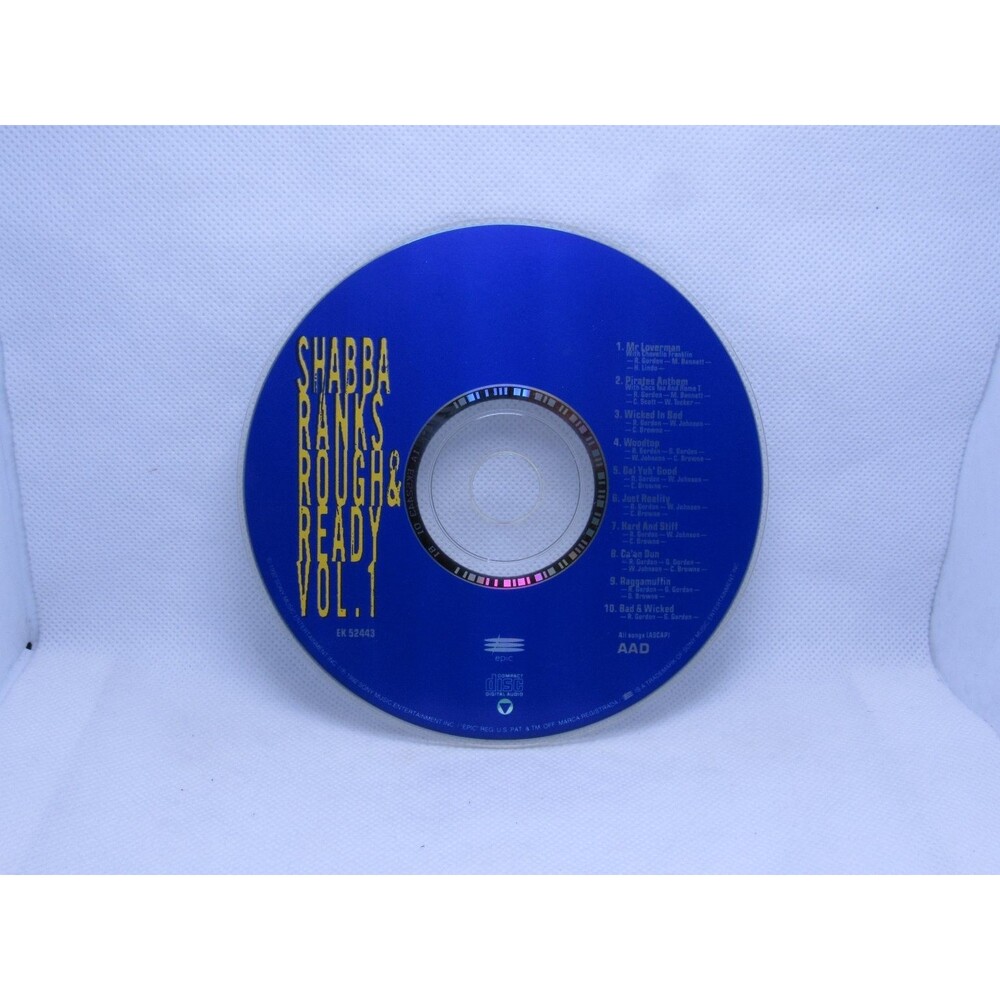 Shabba Ranks – Rough & Ready Vol. 1 CD 1992‎ Reggae Dancehall Epic